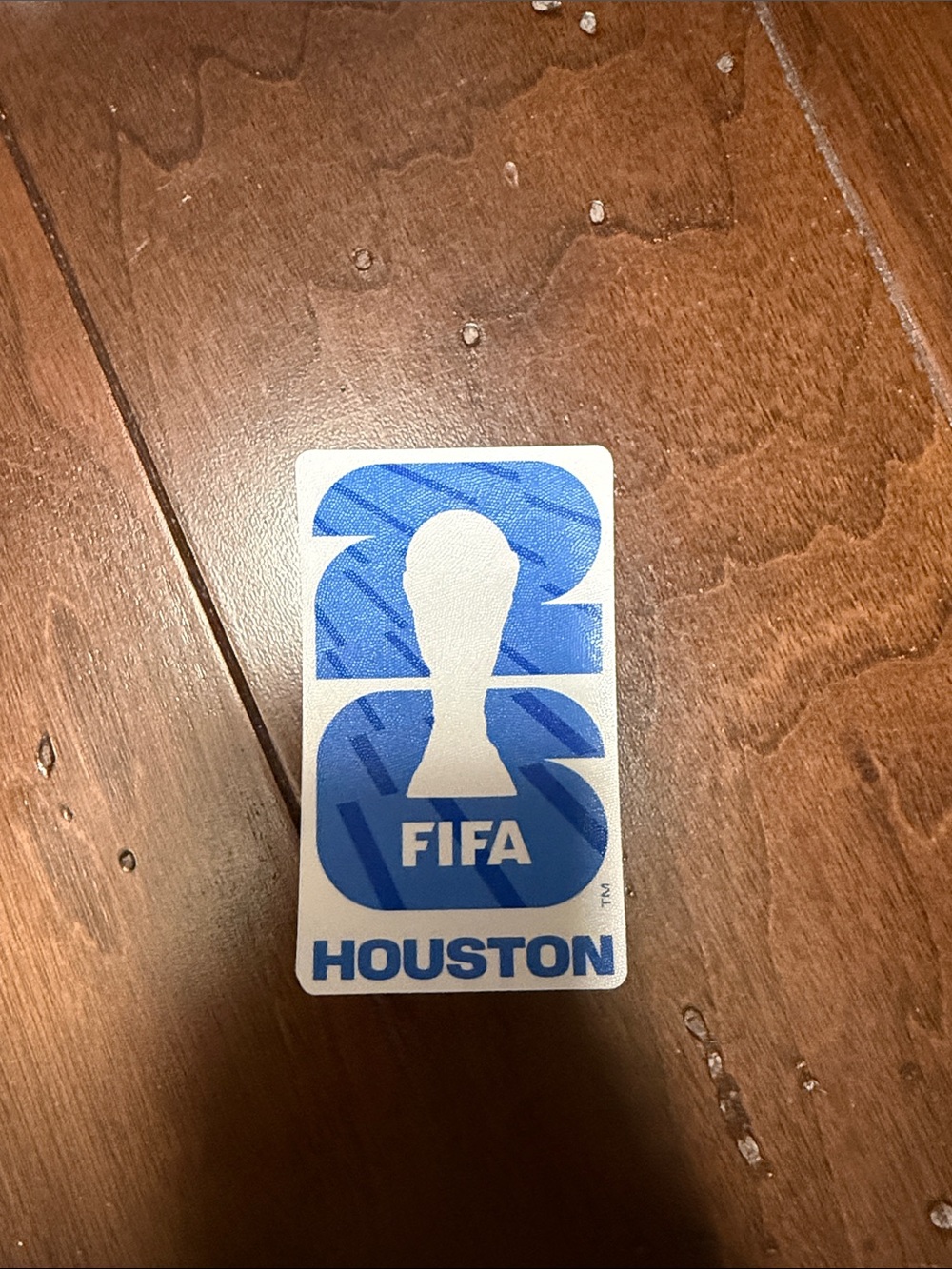 Houston FIFA Velcro badge